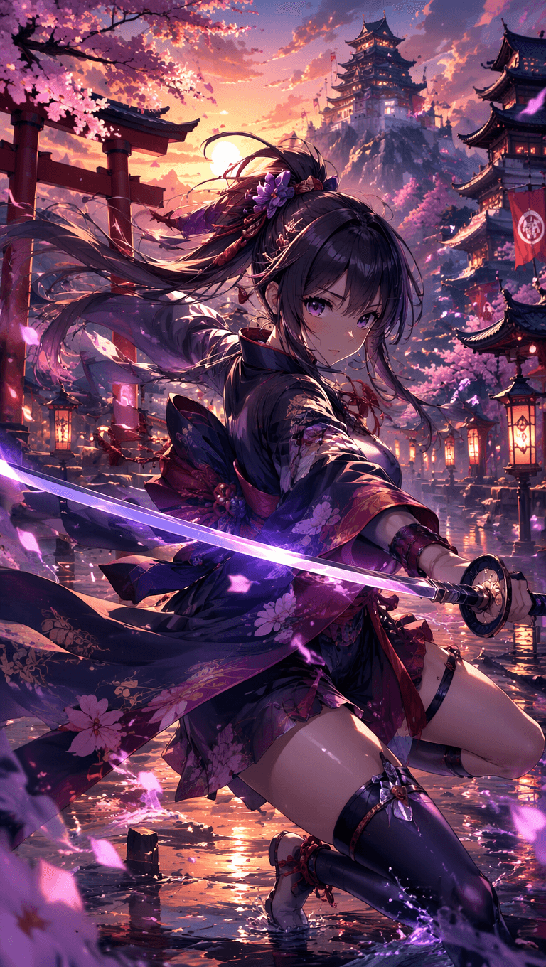 Anime art style illustration with expressive character design and vibrant colors