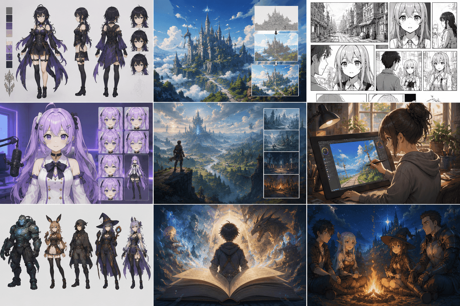 Best use cases for anime art style illustration