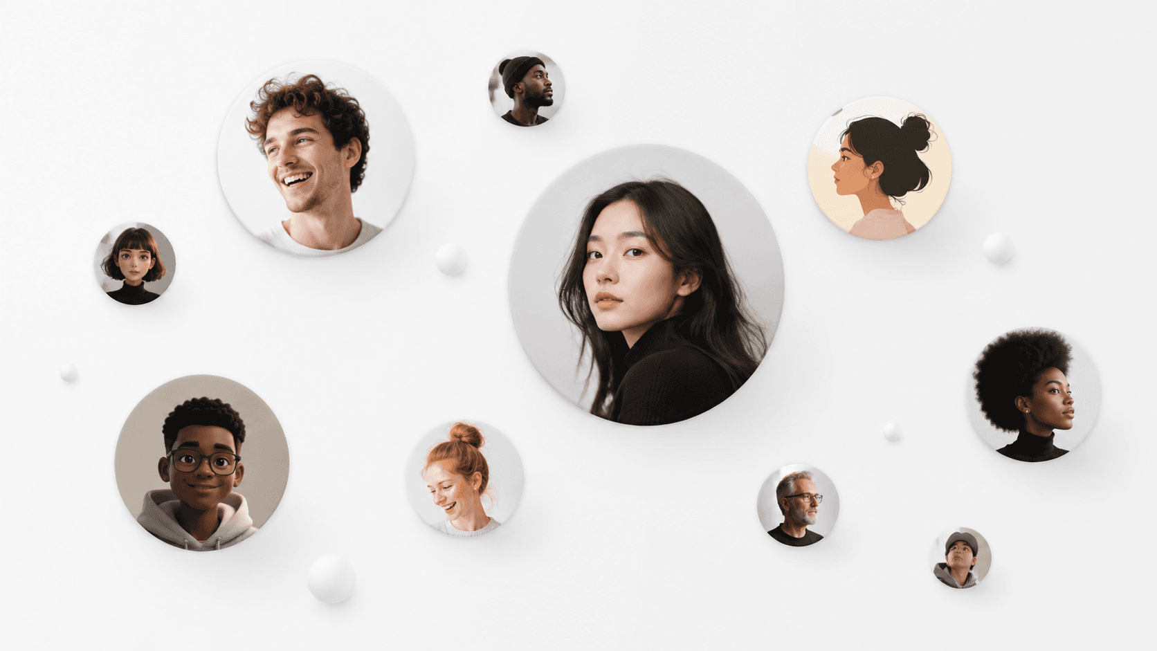 AI-generated avatar portrait with vibrant stylized character design